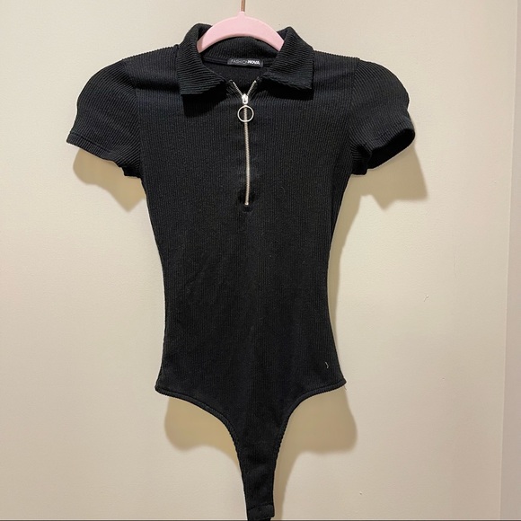 Fashion Nova bundle of 3 Ribbed Knit Thong Bodysuits -XS - Picture 2 of 11